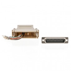 SeriÃ«le Adapter SUB-D 25-Pins Female - RJ45 (8/8) Female Ivoor