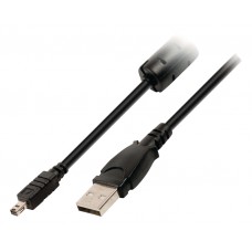 USB 2.0 Kabel USB A Male - Minolta 8-Pins Male 2.00 m Zwart