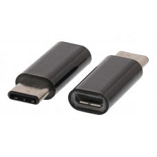 USB 2.0-Adapter USB-C Male - USB Micro-B Female Zwart
