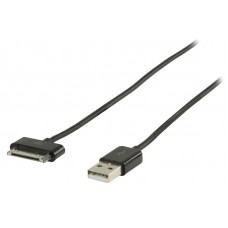 Data en Oplaadkabel Apple Dock 30-Pins - USB A Male 2.00 m Zwart