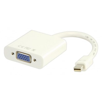 Mini DisplayPort Kabel Mini-DisplayPort Male - VGA Female 15-Pins 0.20 m Wit