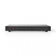 HDMI Matrix-Switch | 4 x 2-Poorts poort(en) | 4x HDMI Input | 2x HDMI Output | 4K@30Hz | 3.4 Gbps | Afstandbestuurbaar | Metaal | Antraciet