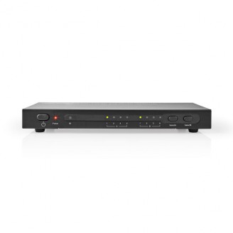 HDMI Matrix-Switch | 4 x 2-Poorts poort(en) | 4x HDMI Input | 2x HDMI Output | 4K@30Hz | 3.4 Gbps | Afstandbestuurbaar | Metaal | Antraciet
