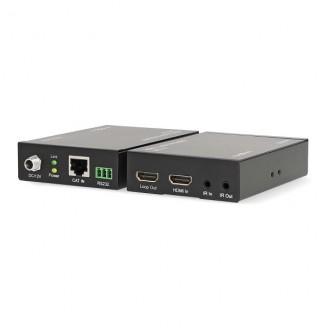 HDMI-Extender | Over Cat6 | tot 60 m | 4K@60Hz | 18 Gbps | Metaal | Antraciet