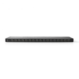 HDMI-Splitter | 2 x 8 poort(en) | HDMI Input | USB-A Female / 16x HDMI Output | 4K@60Hz | 18 Gbps | Metaal | Antraciet