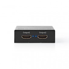 HDMI-Splitter | 2 poort(en) | HDMI Input | 2x HDMI Output | 4K@60Hz | 18 Gbps | Metaal | Antraciet