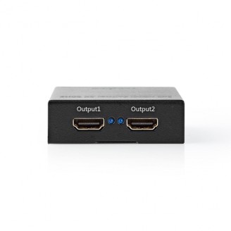 HDMI-Splitter | 2 poort(en) | HDMI Input | 2x HDMI Output | 4K@60Hz | 18 Gbps | Metaal | Antraciet
