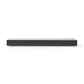 HDMI-Splitter | 8-Poorts poort(en) | HDMI Input | 8x HDMI Output | 4K@60Hz | 18 Gbps | Metaal | Antraciet
