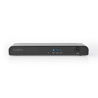 HDMI-Switch | 3 poort(en) | 3x HDMI Input | 1x HDMI Output | 4K@60Hz | 18 Gbps | Afstandbestuurbaar | Metaal | Antraciet