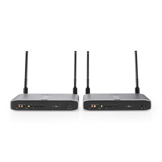 Draadloze HDMI-Zender | Wi-Fi | 5.15 - 5.85 MHz | 100 m (gezichtsveld) | Maximale resolutie: Full HD 1080p | 6.75 Gbps | IR Return-functie | ABS | Antraciet