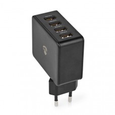 Oplader | 24 W | Snellaad functie | 4x 2.4 A | Outputs: 4 | 4x USB-A | Geen Kabel Inbegrepen | Single Voltage Output