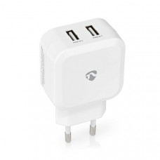 Oplader | 24 W | Snellaad functie | 2x 2.4 A | Outputs: 2 | 2x USB-A | Geen Kabel Inbegrepen | Single Voltage Output