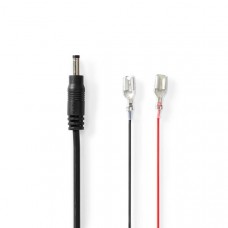 Stroomkabel | DC Female | F1 | Recht | Recht | Koper | 2.00 m | Rond | PVC | Zwart | Gift Box