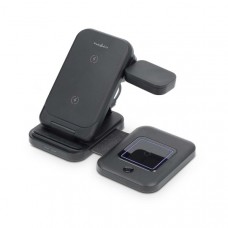 Draadloze Oplader | 3-in-1 | 15 W | LED-indicatie in gebruik | Inclusief kabel | USB-A / USB-CT | 1.00 m