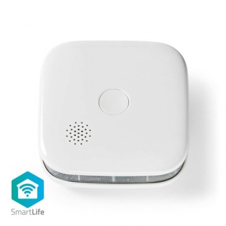 SmartLife Rookmelder | Wi-Fi | Batterij Gevoed | Levenscyclus sensor: 10 Jaar | EN 14604 | Max. batterijduur: 24 Maanden | 85 dB | Wit | 1 Stuks