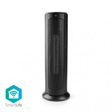 SmartLife keramische PTC-ventilatorkachel | Wi-Fi | 2000 W | 3 Warmte Standen | Zwenkfunctie | Display | 15 - 35 Â°C | AndroidT / IOS | Zwart