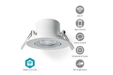 SmartLife Plafondlamp | Wi-Fi | Warm tot Koel Wit | Rond | Diameter: 52 mm | 360 lm | 2700 - 6500 K | IP20 | Energieklasse: F | AndroidT / IOS