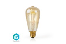 SmartLife LED Filamentlamp | Wi-Fi | Aantal producten in verpakking: 1 Stuks | E27 | 500 lm | 5 W | Warm Wit | 2200 K | Glas | AndroidT & iOS | ST64