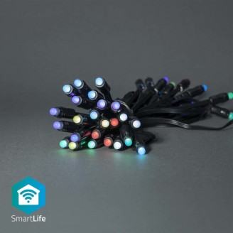 SmartLife-kerstverlichting | Feestverlichting | Wi-Fi | RGB | 48 LED's | 10.80 m | AndroidT / IOS