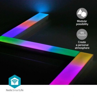 SmartLife Decoratieve Verlichting | Wand Bar | Wi-Fi | RGBIC / Warm Wit | AndroidT