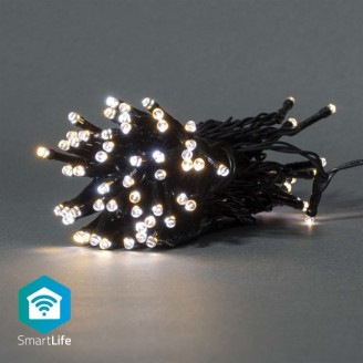 SmartLife-kerstverlichting | Koord | Wi-Fi | Warm tot Koel Wit | 50 LED's | 5.00 m | AndroidT / IOS