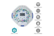 SmartLife Medicijndispenser | Wi-Fi | 28 Compartimenten | Aantal alarmtijden: 9 alarmtijden per dag | Licht / Piep / Stem | LCD scherm | Wit