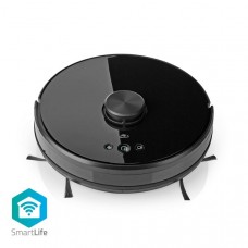 SmartLife Robotstofzuiger | Laser navigatie | Wi-Fi | Capaciteit opvangreservoir: 0.6 l | Automatisch opladen | Maximale gebruiksduur: 2 uur | Zwart | AndroidT / IOS
