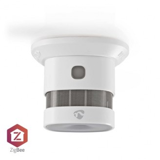 SmartLife Rookmelder | Zigbee 3.0 | Batterij Gevoed | Levenscyclus sensor: 10 Jaar | EN 14604 | 85 dB | Wit | 1 Stuks