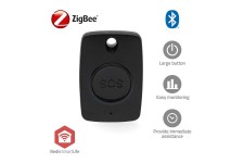 Smart Home Paniekknop | Zigbee 3.0 | Batterijtype: CR2450 | Zwart