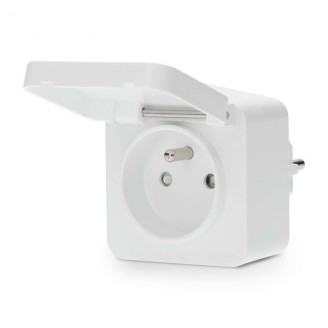 SmartLife Slimme Stekker | Zigbee 3.0 | IP44 | Energiemeter | 3680 W | France / Type-E (CEE 7/6) | 0 - 55 Â°C | AndroidT / IOS | Wit | 1 Stuks