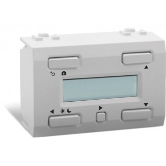 witte LCD-temperatuurcontroller met tijdsbackup voor gebruik met VMB1TS(W)