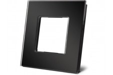 glazen afdekplaat voor Niko , glanzend zwart glazen afdekplaat voor Niko , glanzend zwart