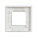 witte enkele glazen afdekplaat voor BTicino  LivingLight