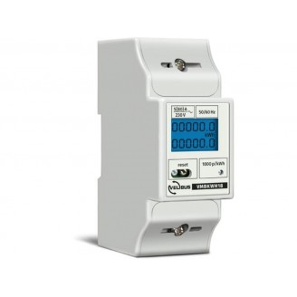 1-fasige kWh-meter 5(80) A voor DIN rail, aansluitbaar op VMB7IN