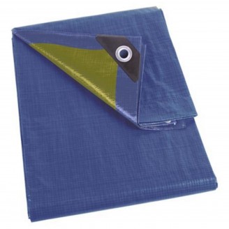Dekzeil - Blauw/Kaki - Sterk - 8 x 10 m