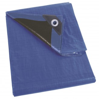 Dekzeil - Blauw/Zwart - Ultrasterk - 5 x 8 m