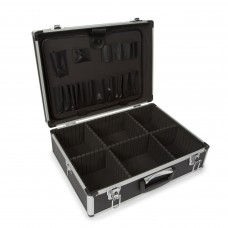 Aluminium Gereedschapskoffer - 455 x 330 x 152 - 22,8 L - Zwart Aluminium Gereedschapskoffer - 455 x 330 x 152 - 22,8 L - Zwart