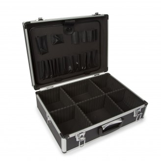 Aluminium Gereedschapskoffer - 455 x 330 x 152 - 22,8 L - Zwart