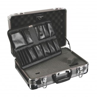 GEREEDSCHAPSKOFFER MET ALUMINIUM AFGERONDE HOEKEN - 430 x 300 x 150 mm - 19,3 L
