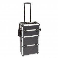 ALUMINIUM TROLLEY - 370 x 270 x 670 mm - 66,9 L - ZWART ALUMINIUM TROLLEY - 370 x 270 x 670 mm - 66,9 L - ZWART