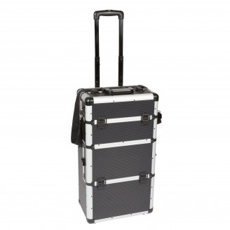 ALUMINIUM TROLLEY - 370 x 270 x 670 mm - 66,9 L - ZWART