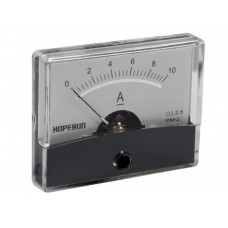 ANALOGE PANEELMETER VOOR DC STROOMMETINGEN 10A DC / 60 x 47mm