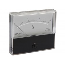 ANALOGE PANEELMETER VOOR DC STROOMMETINGEN 3A DC / 70 x 60mm