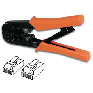 KRIMPTANG VOOR MODULAIRE CONNECTOREN 6P4C (RJ11), 6P6C (RJ12), 8P8C (RJ45)