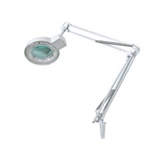 Bureaulamp met vergrootglas - 8 dioptrie - 22 W - wit
