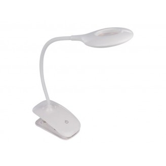 LED-BUREAULAMP - OPLAADBAAR - DIMBAAR - 20 LEDs - WIT