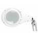 LED bureauwerklamp met vergrootglas - 5 dioptrie - 4 W - 48 LED's - wit
