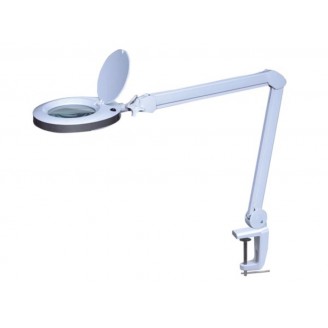 LED bureauwerklamp met vergrootglas - 8 dioptrie - 8 W - 60 LED's - wit