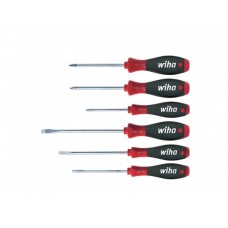Wiha Schroevendraaierset SoftFinish sleufkop, Phillips, Pozidriv 6-delig (26113)