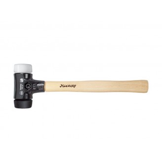 Wiha Kunststof hamer Safety middelzacht/zeer hard met hickorysteel, rond-slagkop (26658) 40 mm
